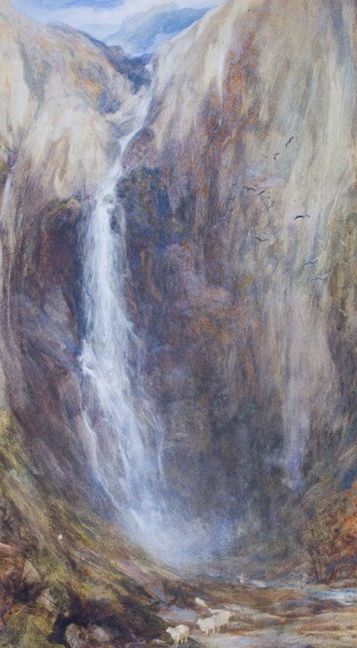 Aber Falls by Henry Clarence Whaite